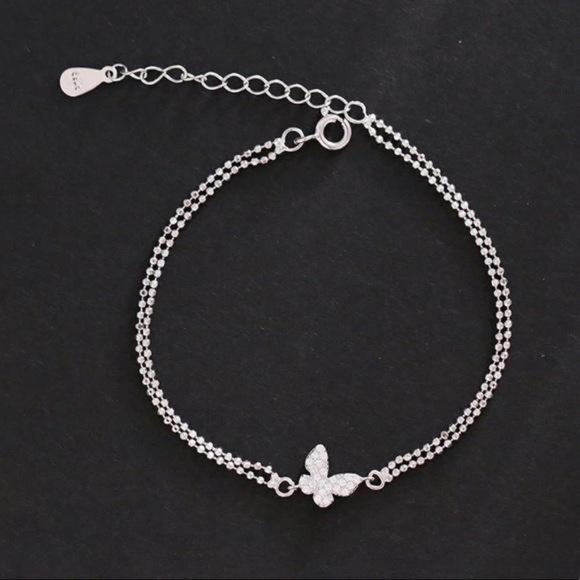 NEW 18K ROSE GOLD BUTTERFLY BRACELET, NICE BRACELET, CUTE BRACELET - Picture 3 of 4